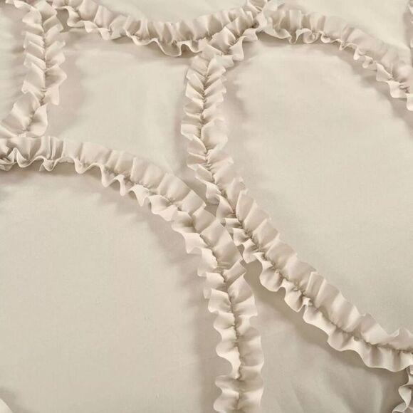 Lush Decor - King 3pc Avon Comforter Set Beige -  Lush Décor Beige - Picture 4 of 4